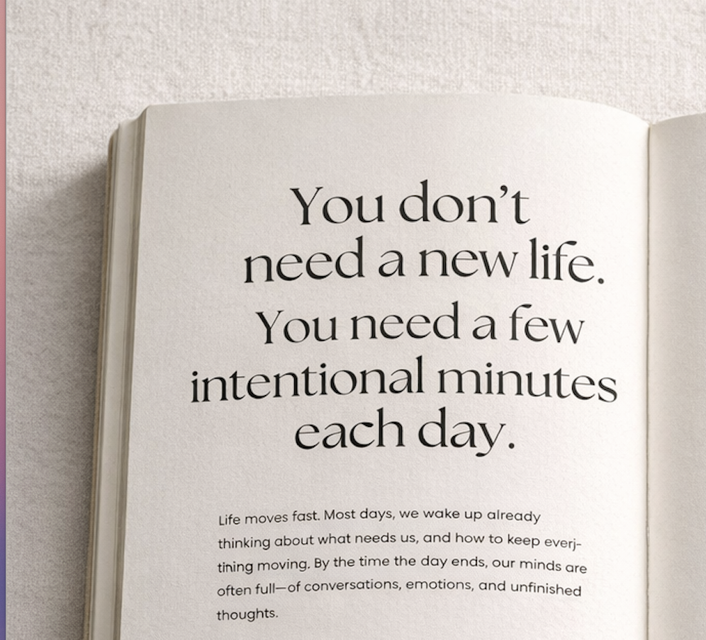 Your Five Minute Reset journal.